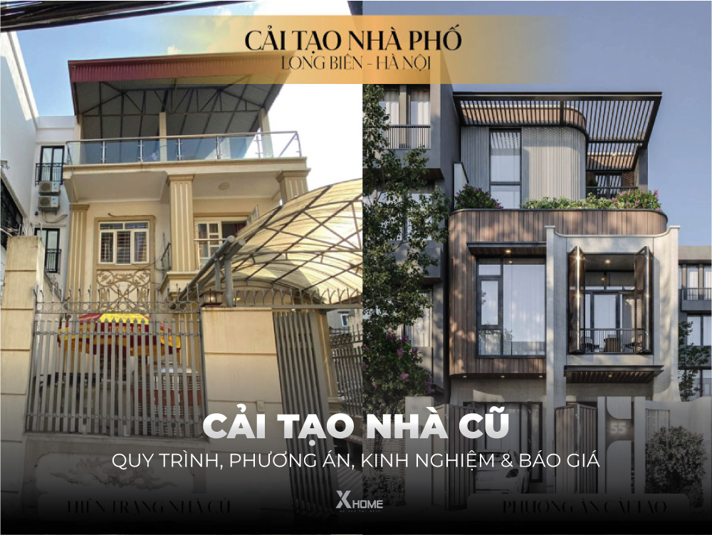 Top 15+ mẫu cải tạo mặt tiền đẹp, báo giá & quy trình 1 Cải tạo nhà cũ trọn gói sửa chữa