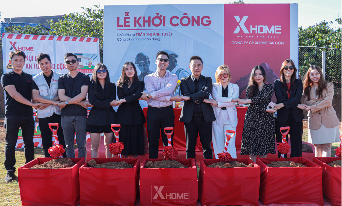 Hình ảnh chủ đầu tư dự án villa 2 tầng tại Di Linh và Ekip XHOME