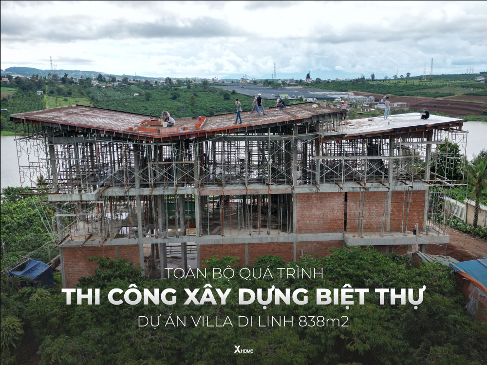 Thiết kế thi công xây dựng biệt thự trọn gói T Villa tại Di Linh