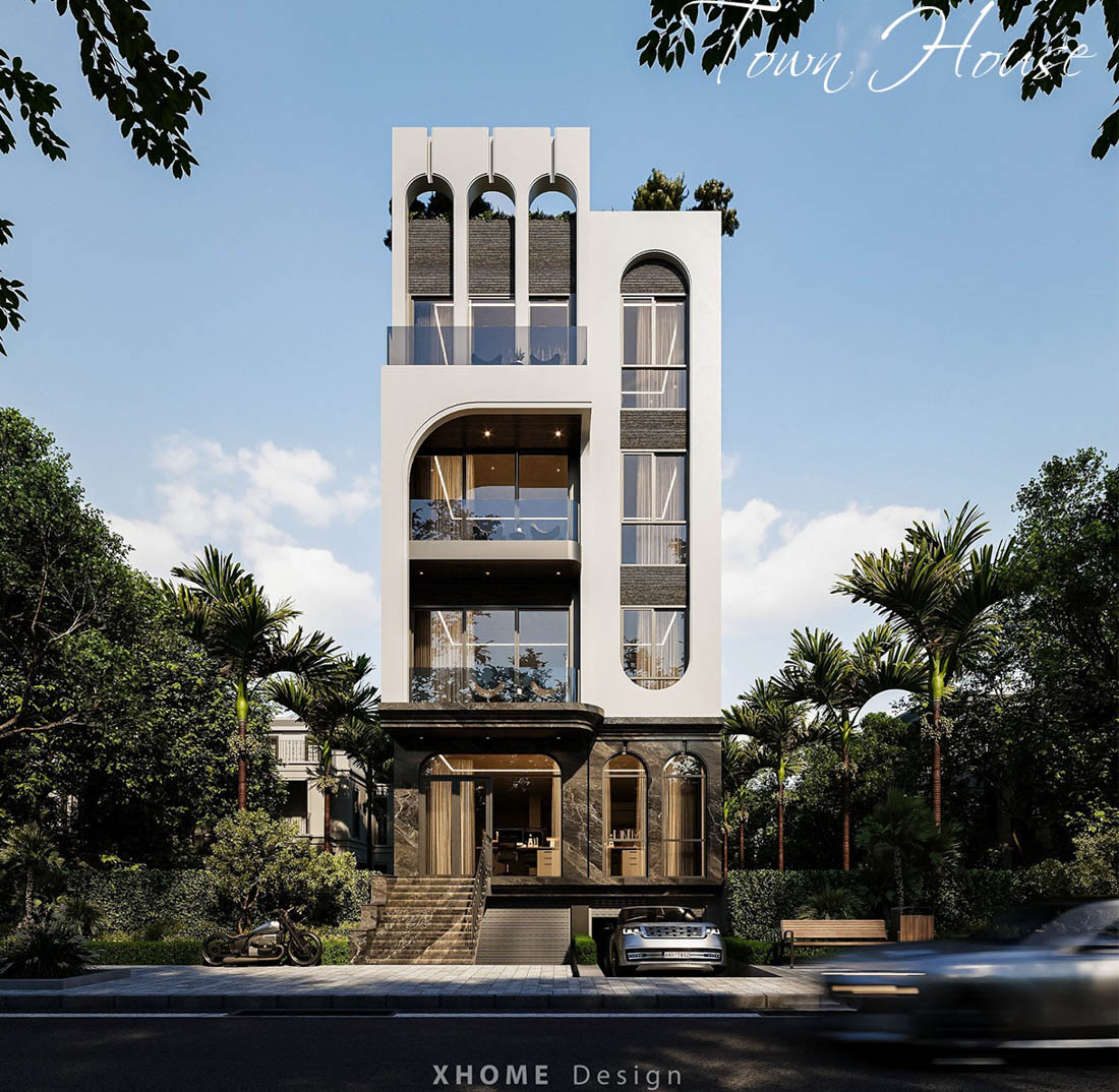 Mẫu nhà ống phong cách wabi sabi