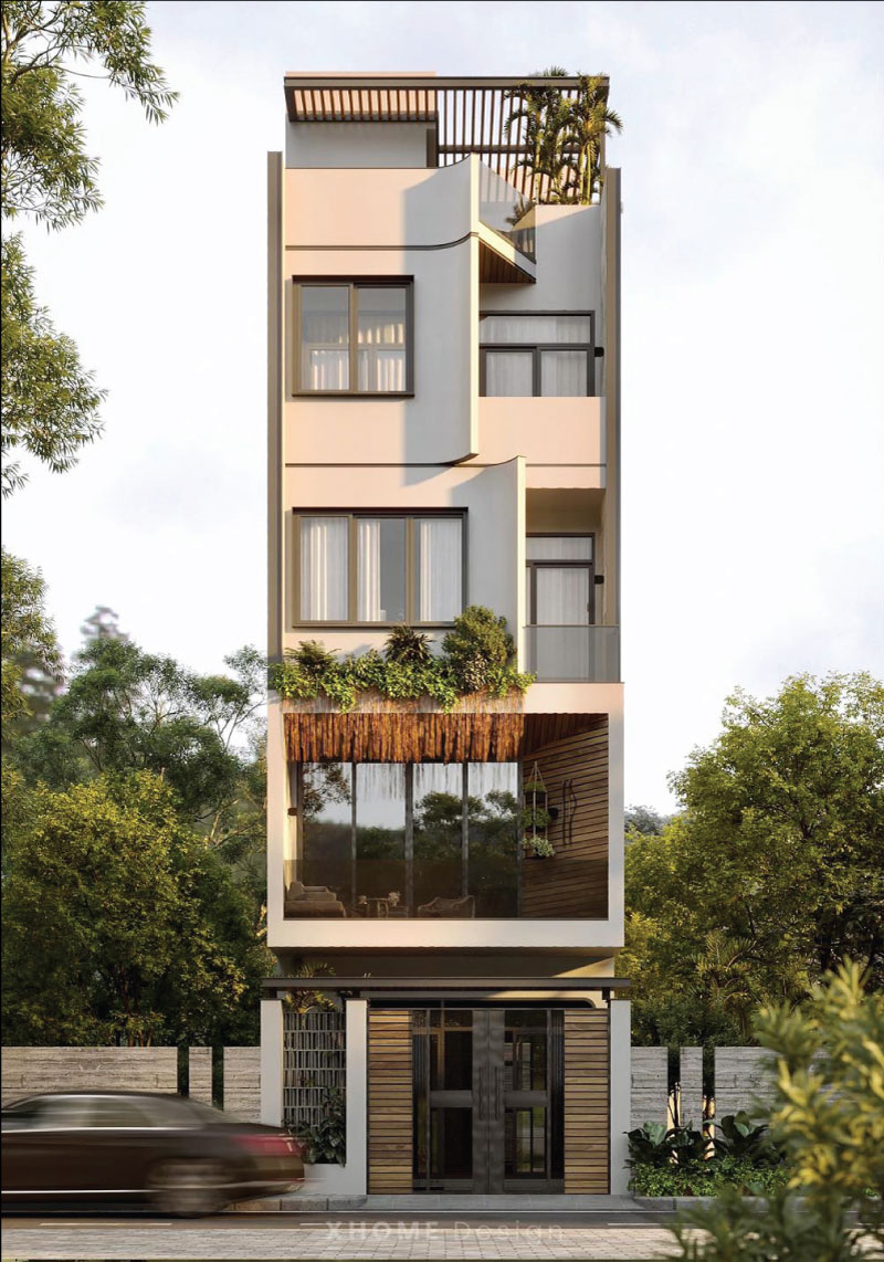 Nhà ống 3 tầng mặt tiền 4m