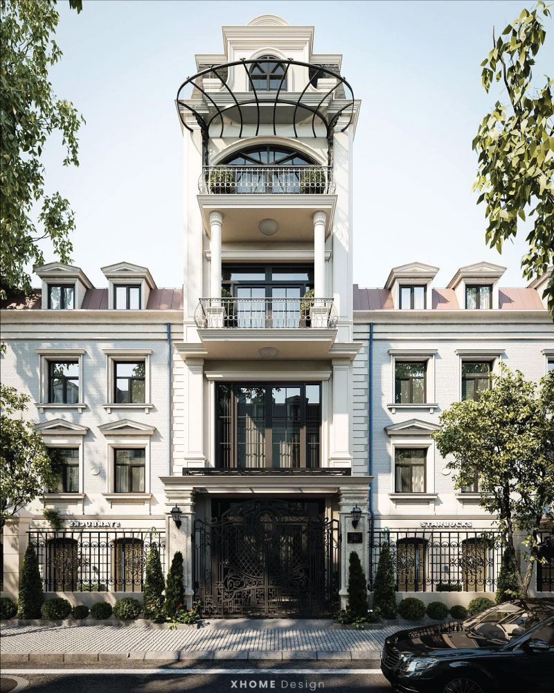 Nhà ống 3 tầng tân cổ điển