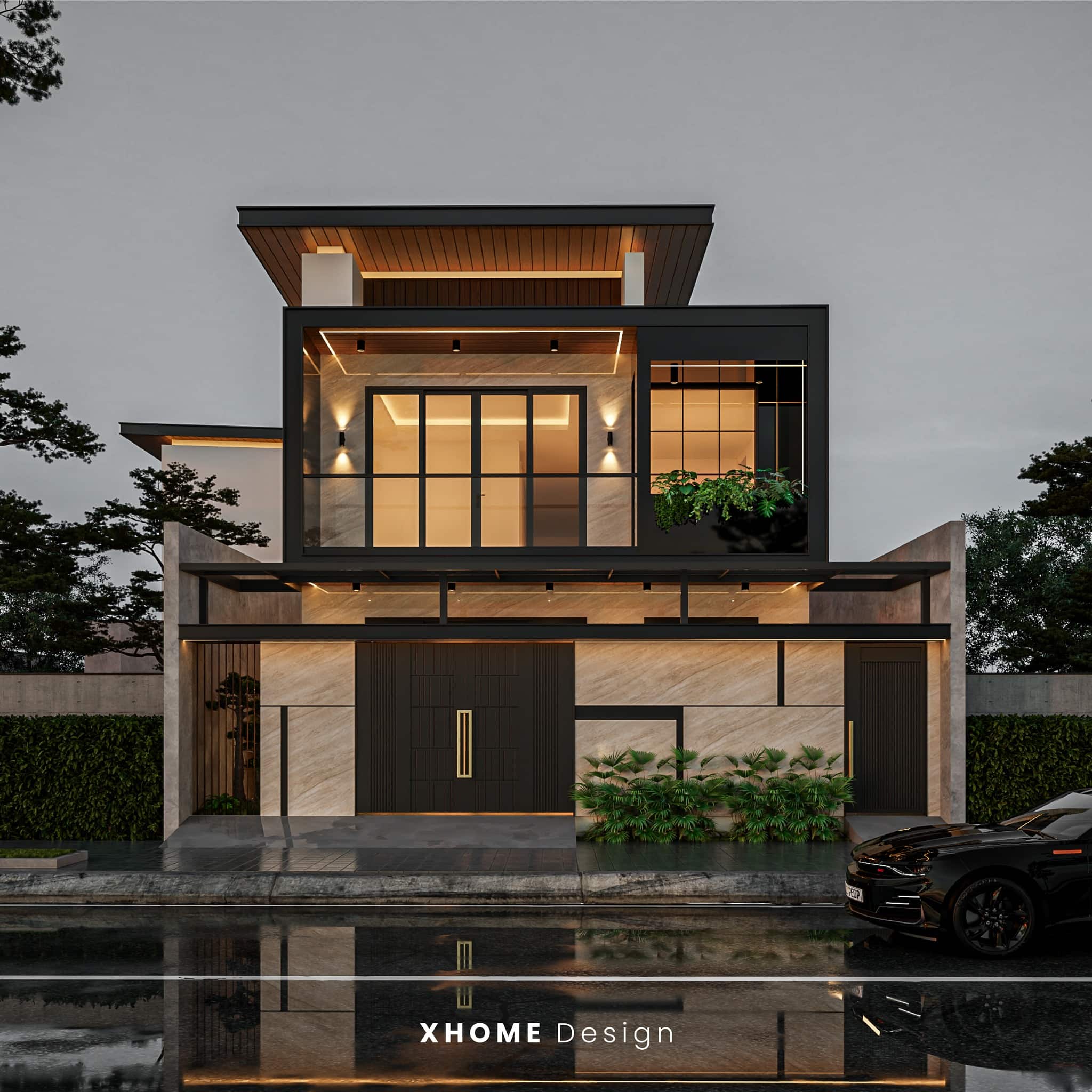 Thiết kế biệt thự mini đẹp, tiện nghi và tối ưu chi phí 18 Biệt thự mini hiện đại đơn giản