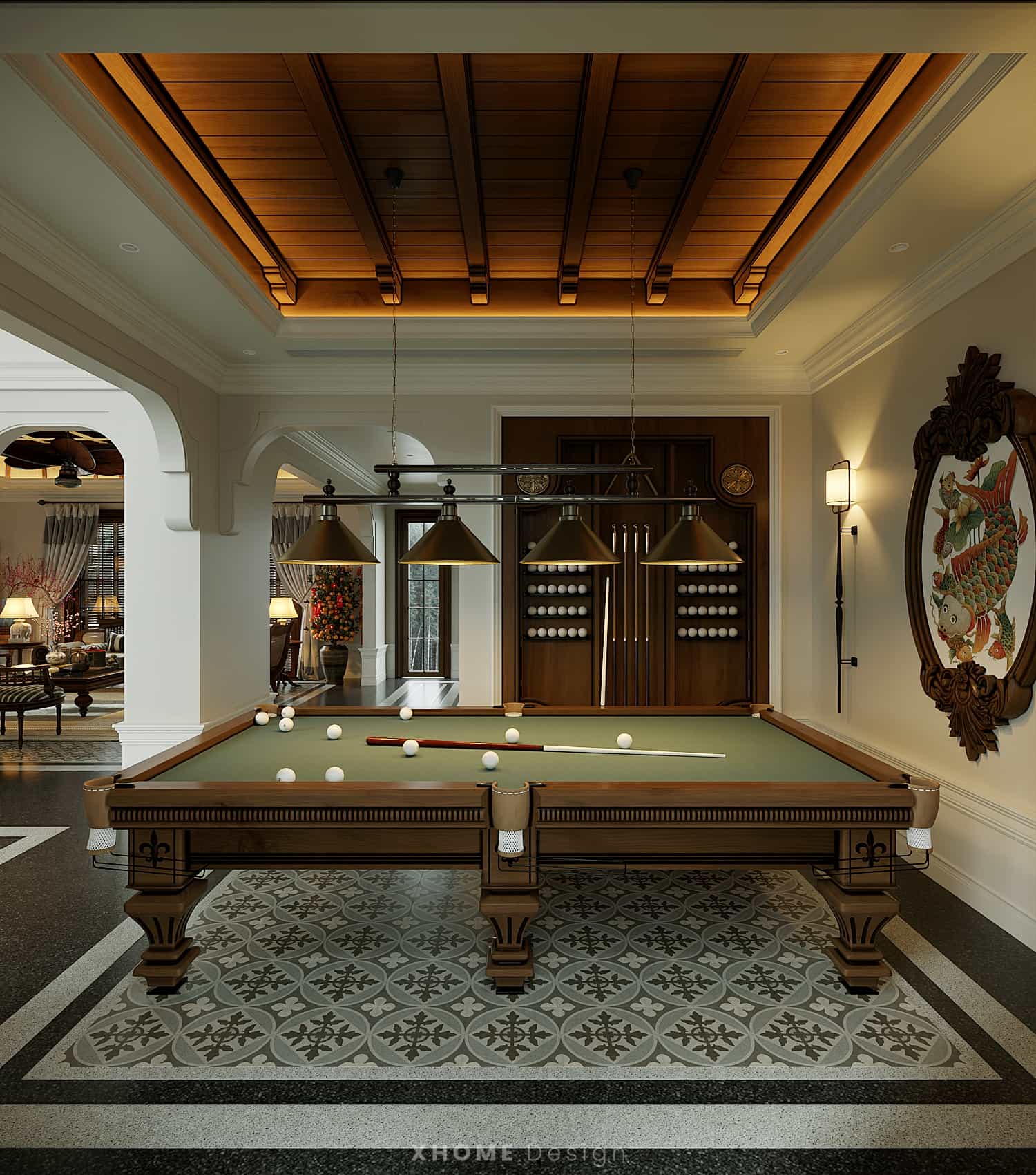 Khu giải trí của biệt thự phong cách Indochine