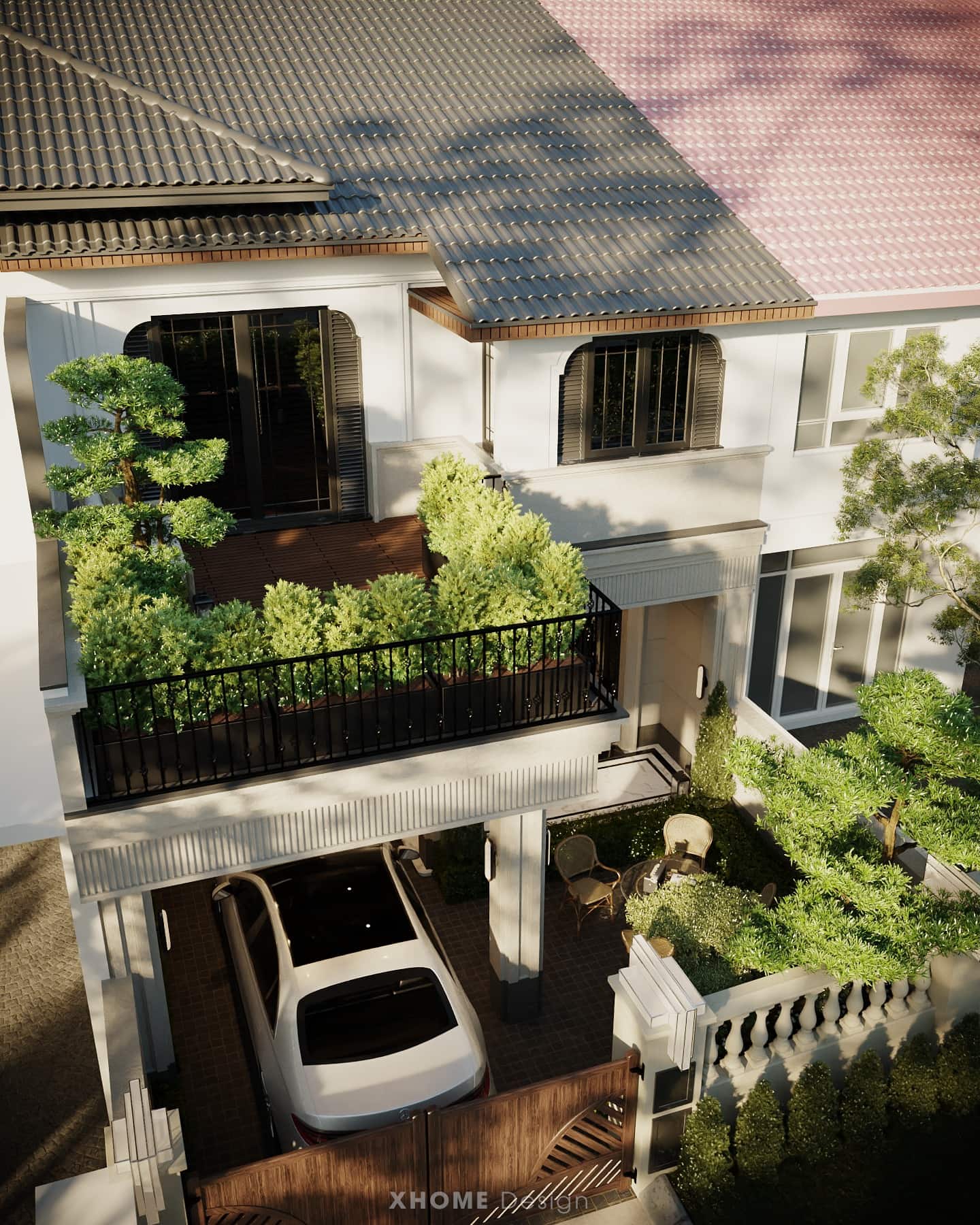 Thiết kế biệt thự mini đẹp, tiện nghi và tối ưu chi phí 10 Mẫu biệt thự mini 2 tầng đẹp