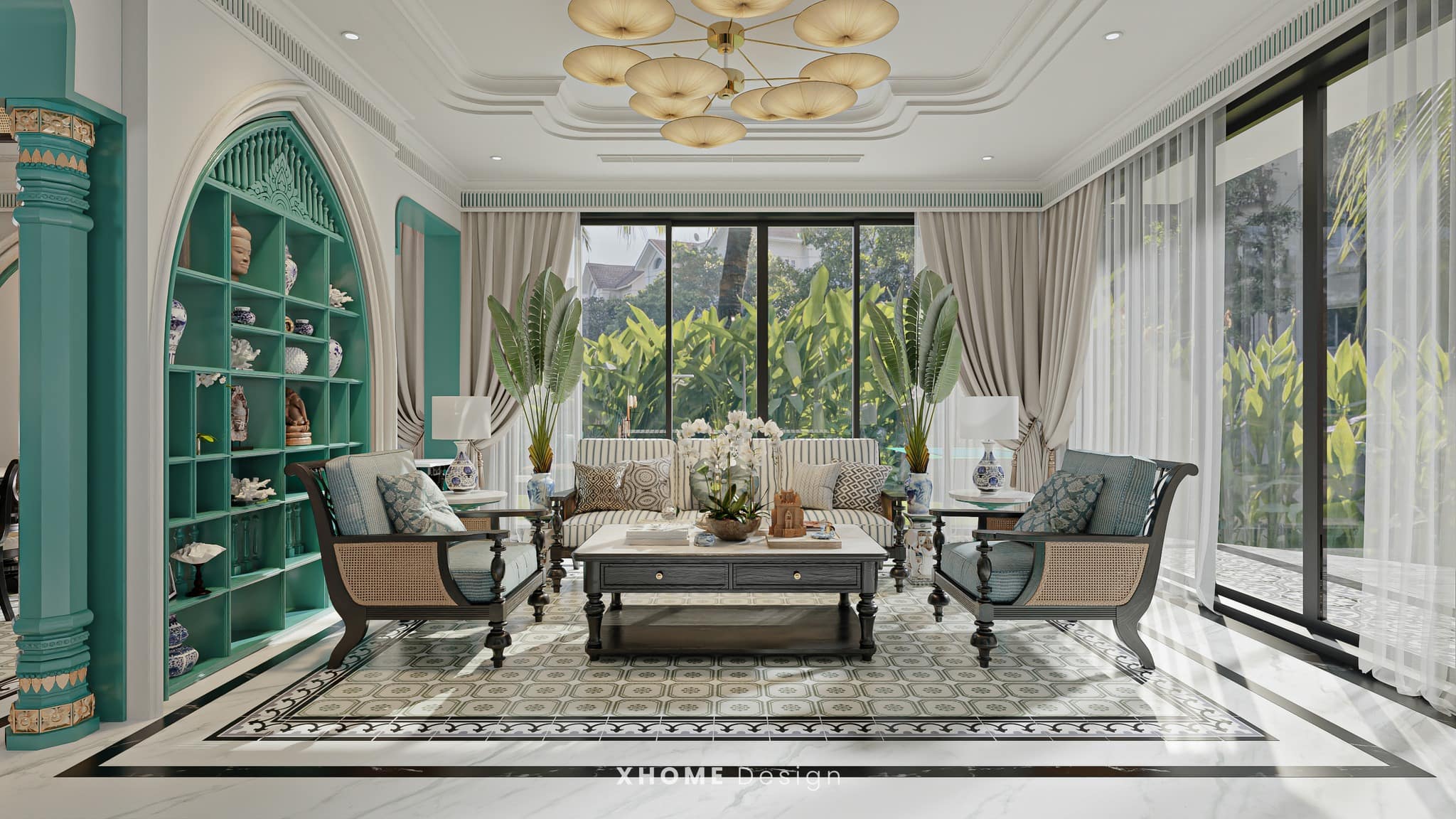 Phong cách Indochine phá cách trong vẻ đẹp hoài cổ