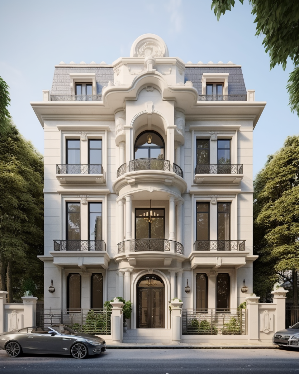 Tuyển chọn 100+ mẫu nhà tân cổ điển đẹp, đẳng cấp 2025 17 Xu hướng nhà phố mặt tiền 6m tân cổ điển