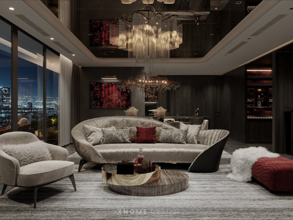 Thiết kế nội thất chung cư 2 phòng ngủ 150m2 Sunshine Golden River