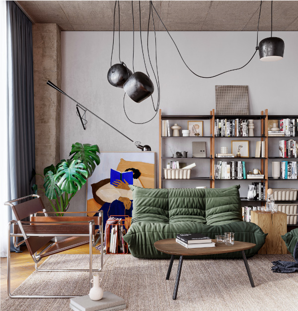 Báo giá thiết kế nội thất 2025 chi tiết theo phong cách và loại hình nhà 9 Đơn giá thiết kế nội thất Industrial – Phong cách công nghiệp