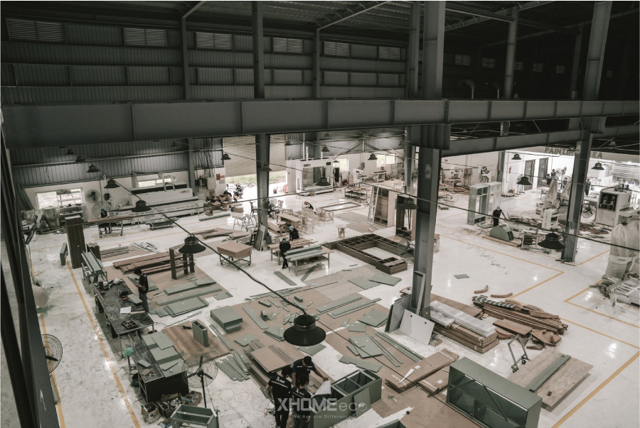 nhà máy sản xuất nội thất xhome eco factory