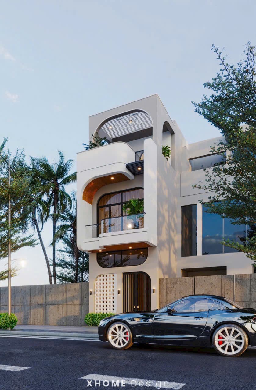 Mẫu nhà phố 3 tầng 4x17,5