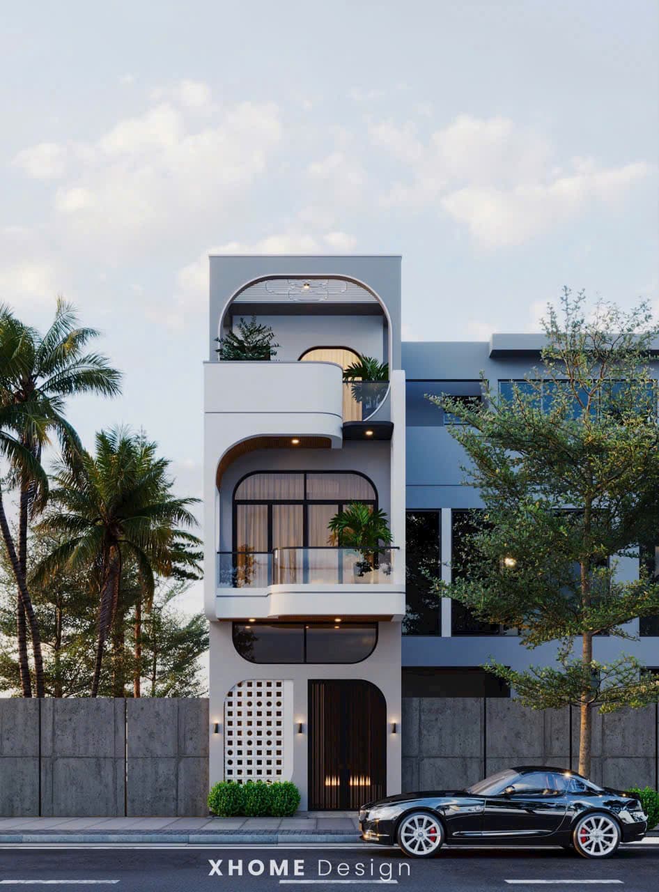 Mẫu nhà phố 3 tầng 4x17,5