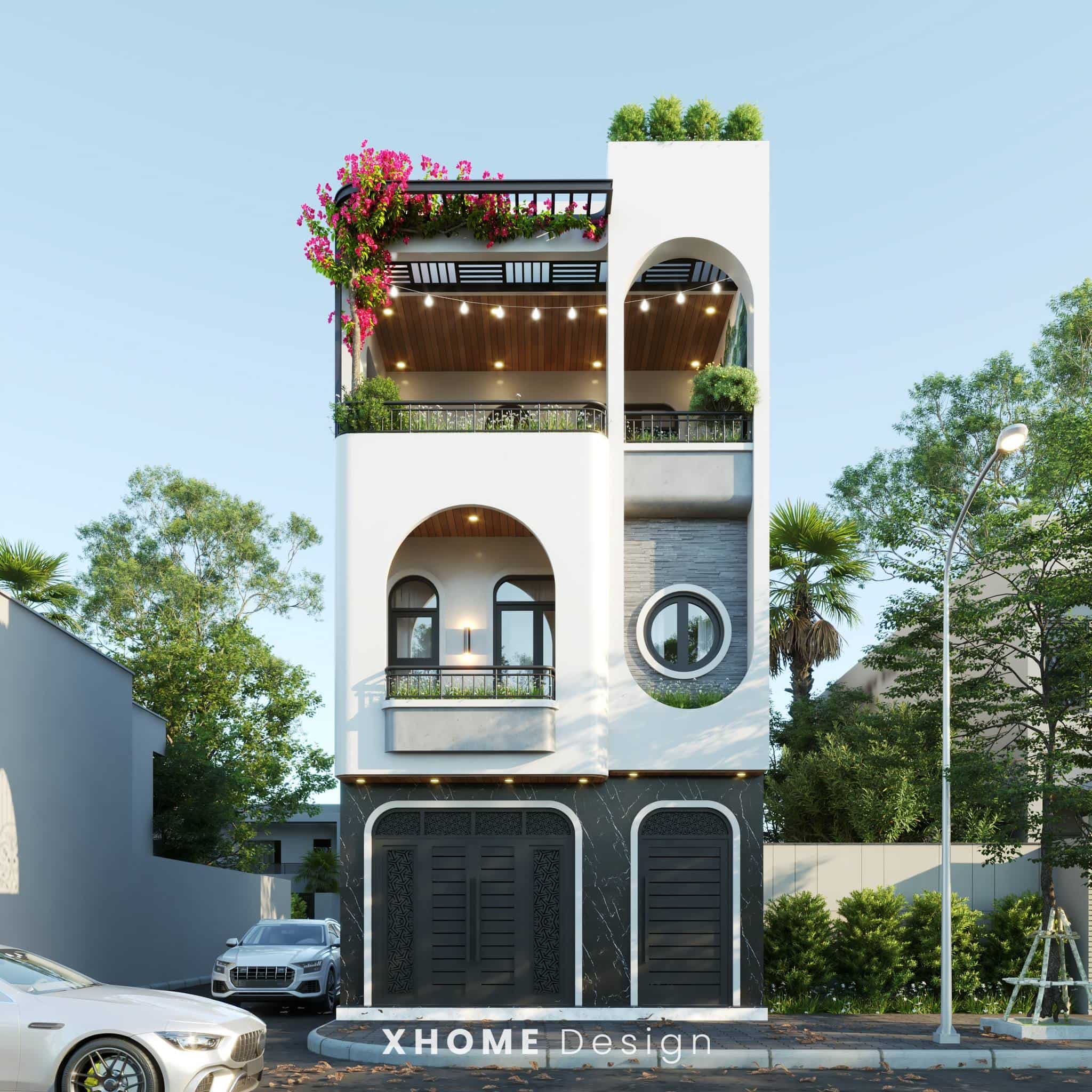 Mẫu nhà phố 3 tầng 6x15m