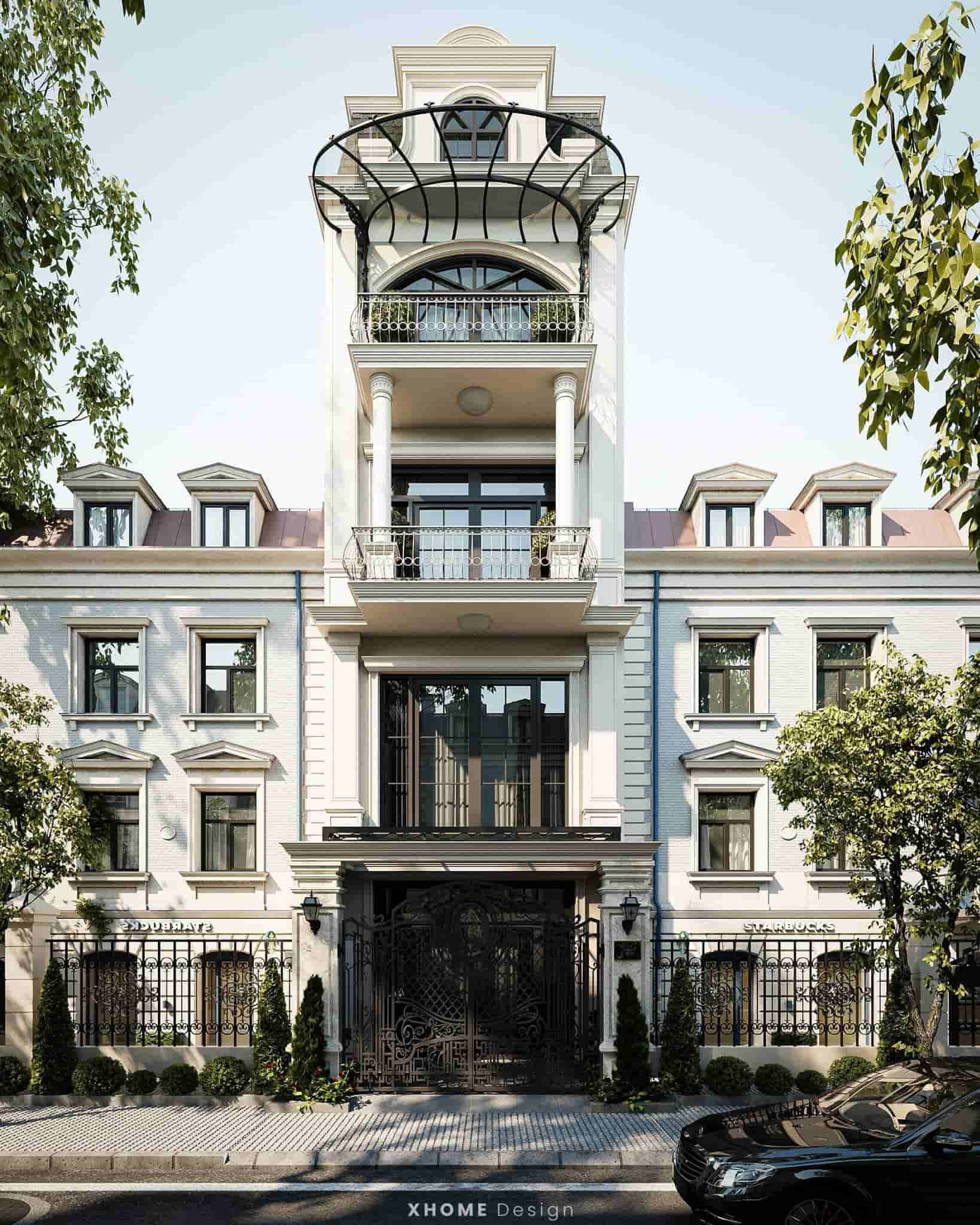 Mau nha pho 3 tang tan co dien mang lai ve dep sang trong 1