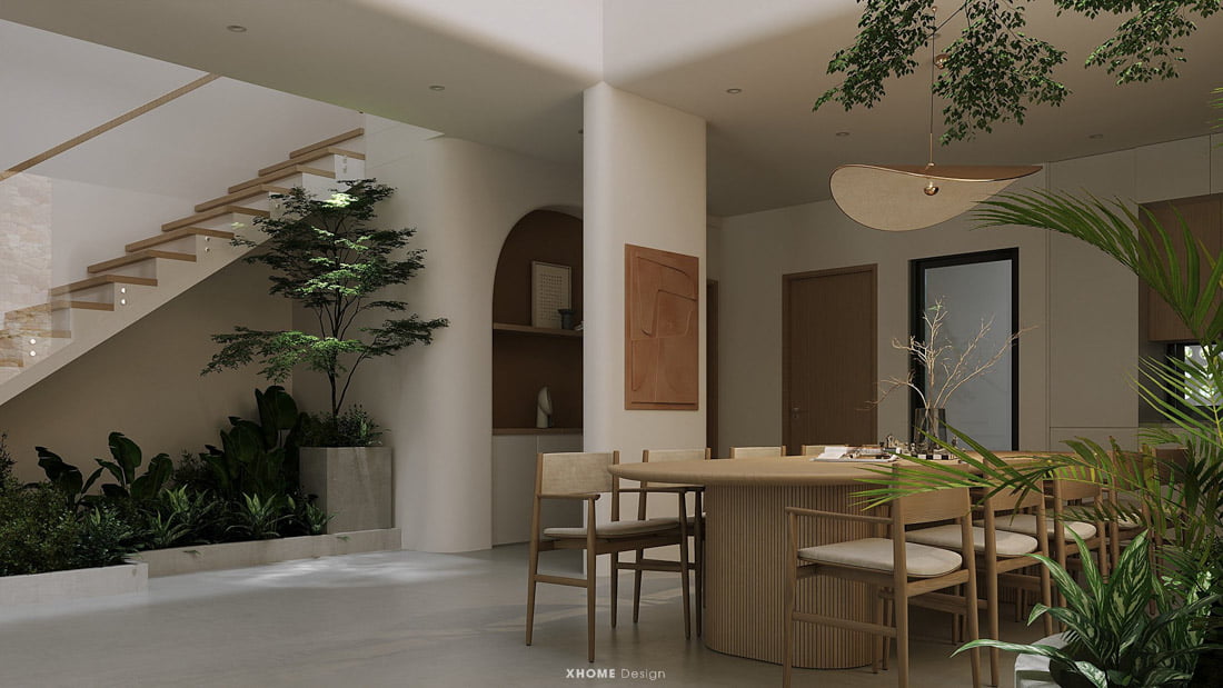 Mẫu nhà phố 3 tầng tối giản