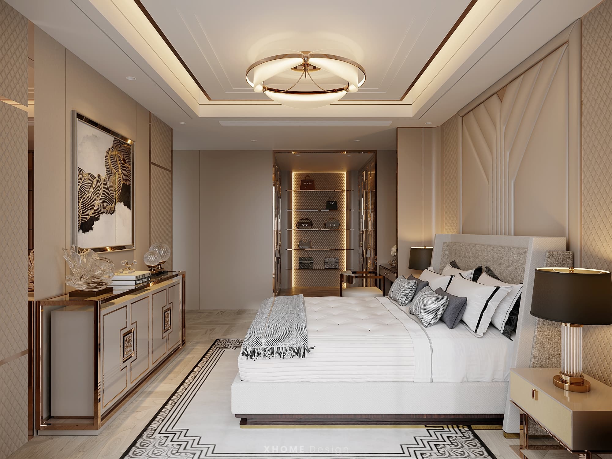 30+ Mẫu thiết kế nội thất phòng ngủ đẹp & cao cấp 25 Thiết kế nội thất phòng ngủ 20m²