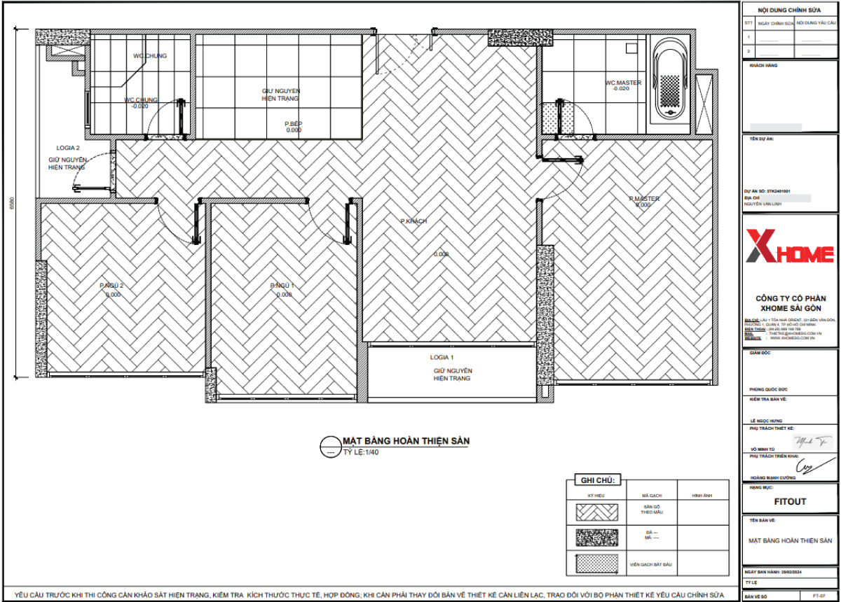 Mặt bằng hoàn thiện sàn trong hồ sơ thiết kế nội thất hoàn chỉnh