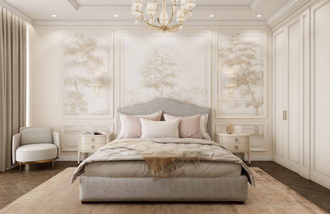 Mẫu nội thất chung cư tân cổ điển sang trọng và tinh tế