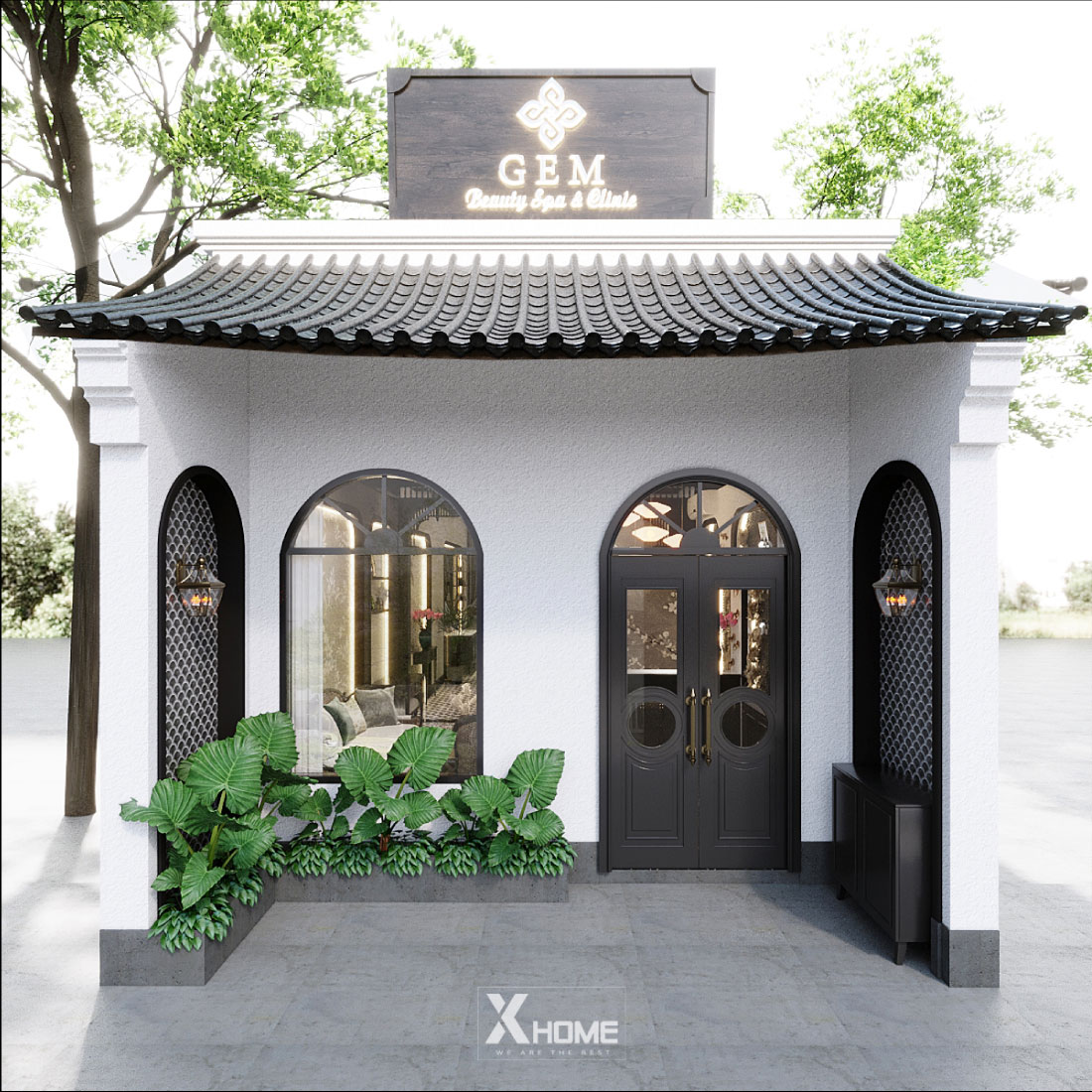 Mẫu thiết kế spa indochine style đẹp