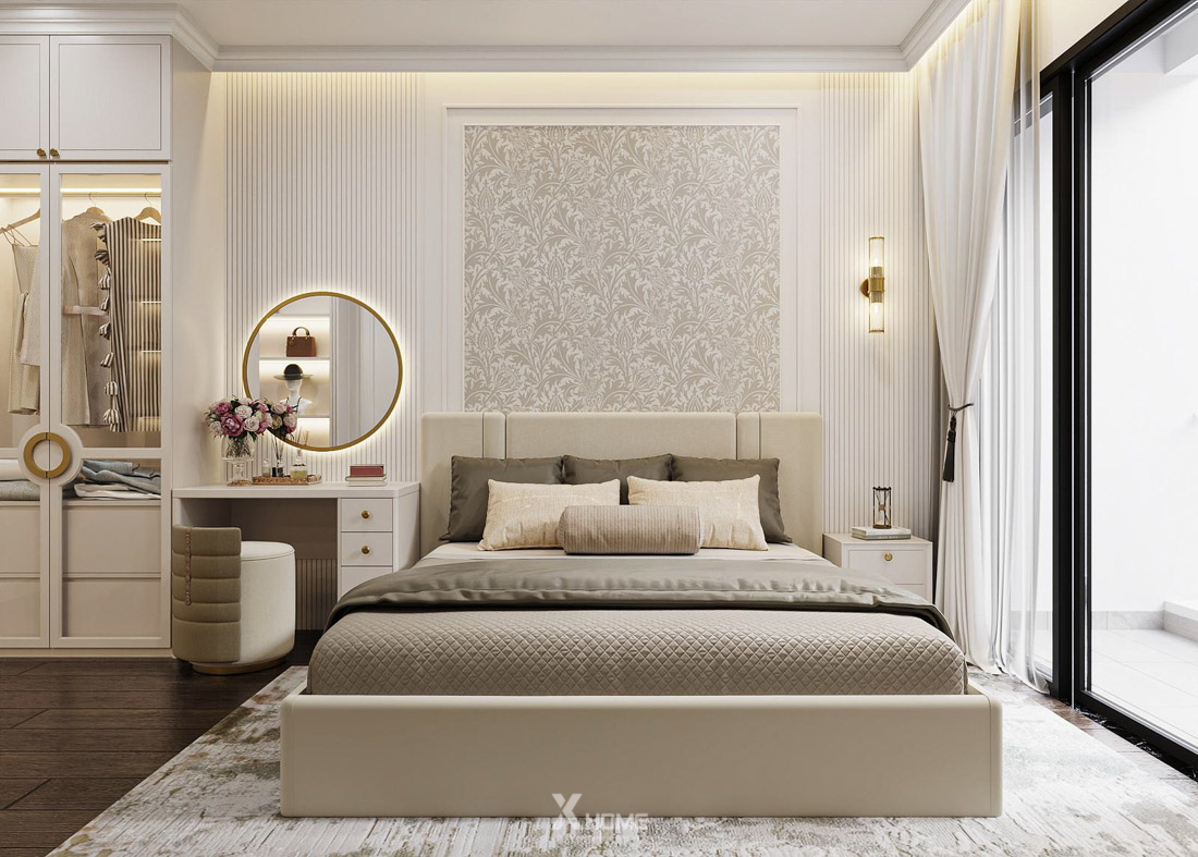 Thiết kế nội thất chung cư tân cổ điển diện tích 70m2