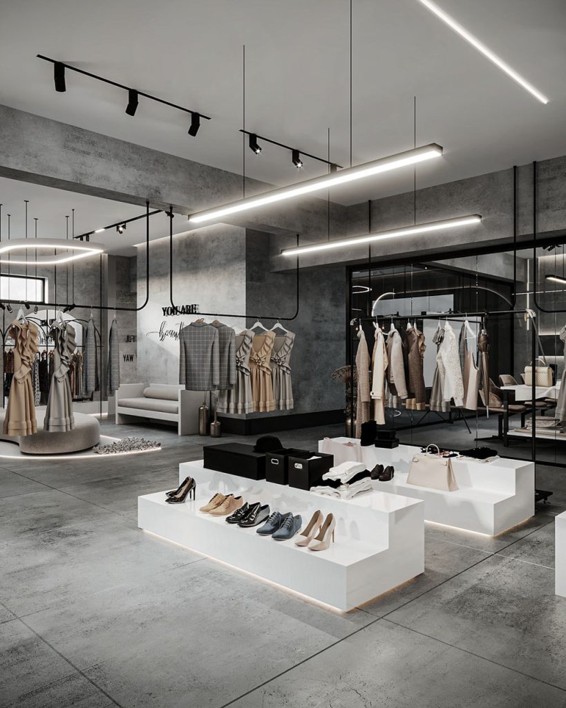 Mẫu showroom thời trang đẹp