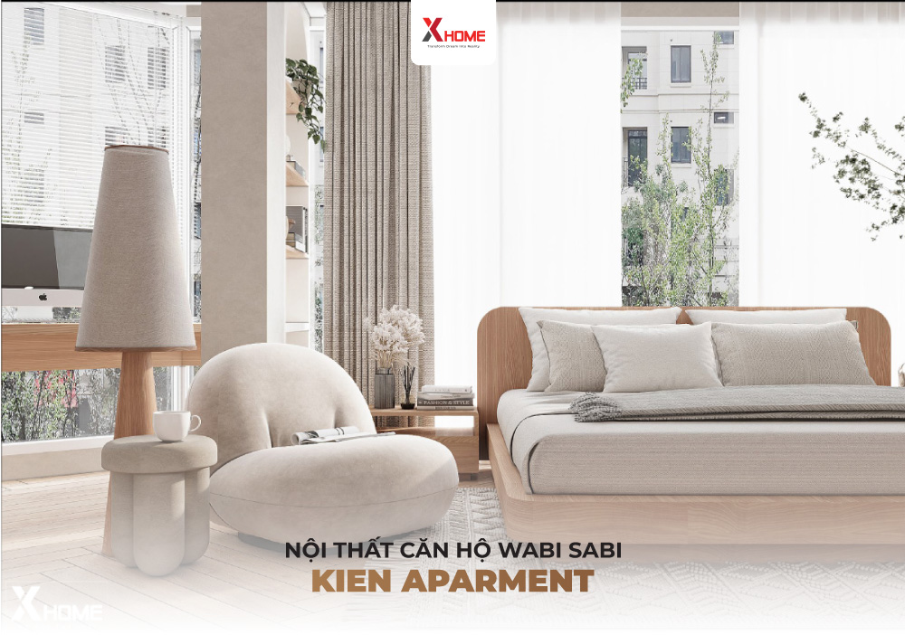 Thiết kế nội thất Wabi Sabi dự án Kien Apartment