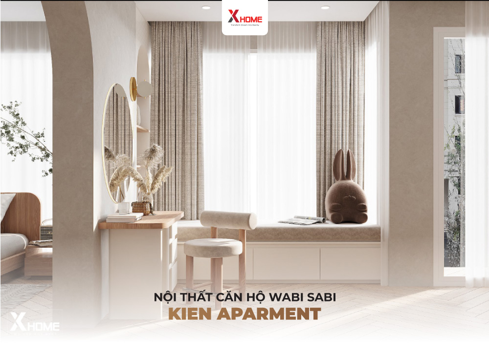 Thiết kế nội thất Wabi Sabi dự án Kien Apartment