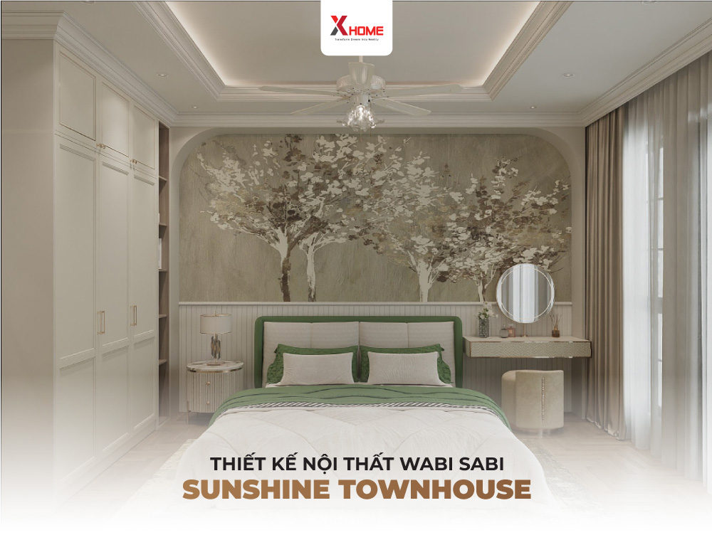 Thiết kế nội thất wabi sabi dự án sunshine townhouse