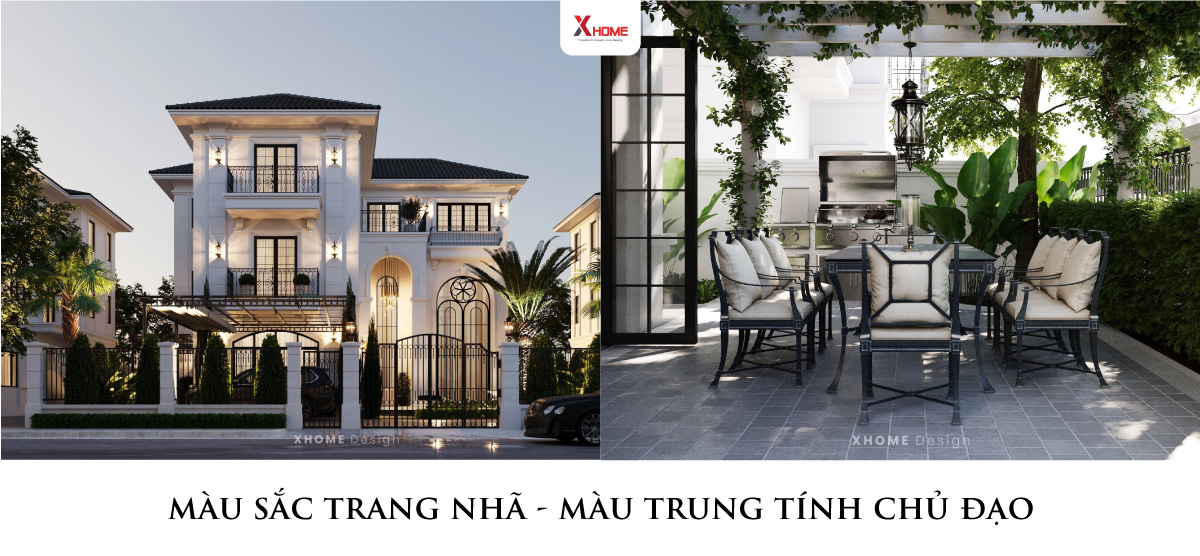 màu sắc trang nhã với các màu trung tính chủ đạo