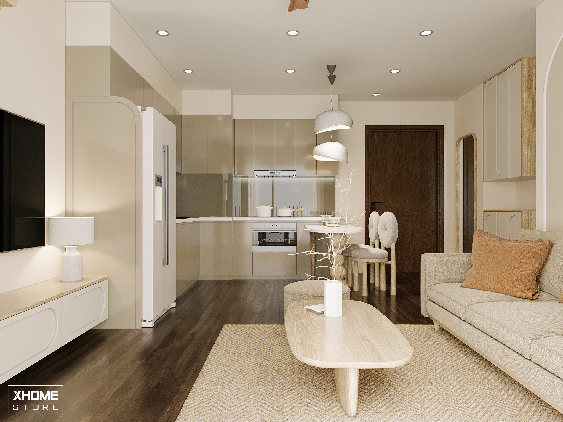 Thiết kế nội thất chung cư 60m2 đẹp, tối ưu không gian 27 Giảm 50% chi phí thiết kế khi ký hợp đồng thi công tại TPHCM