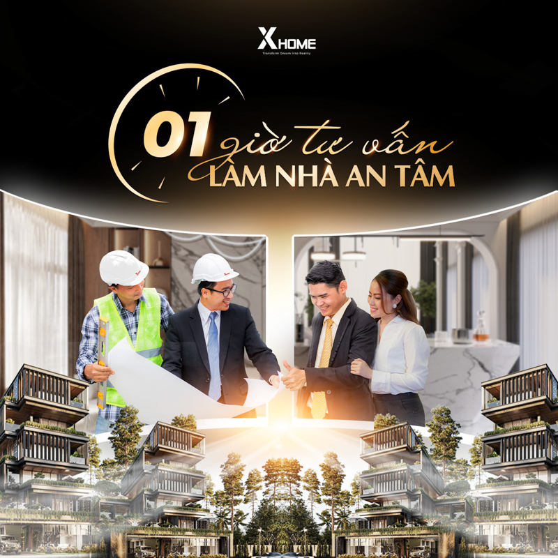 1 Giờ tư vấn thiết kế thi công nội thất trọn gói cùng XHOME SG