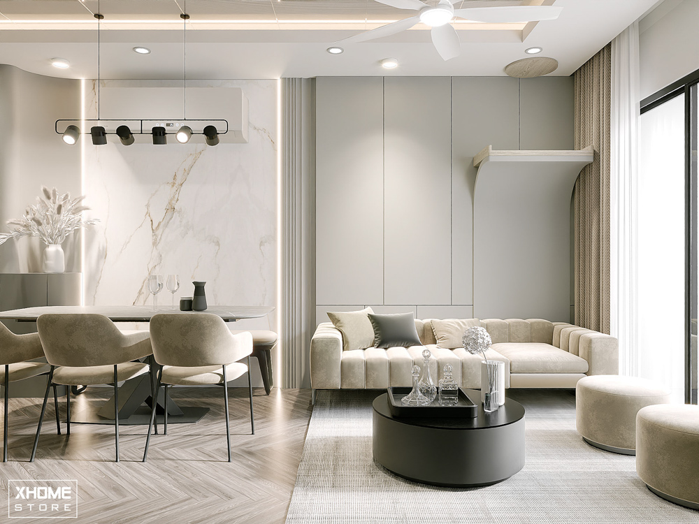 50+ Mẫu thiết kế nội thất chung cư 70m2 tối ưu từng không gian 65 NỘI THẤT IMPERIA - 1 KHÁCH 3 NGỦ - 70m2