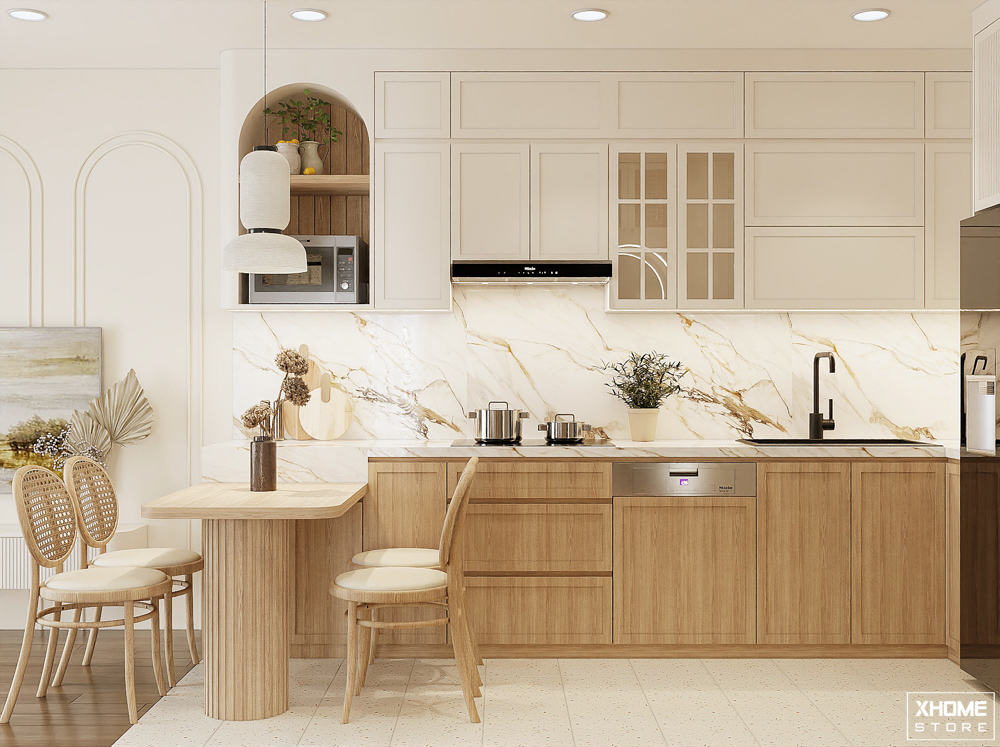 50+ Mẫu thiết kế nội thất chung cư 70m2 tối ưu từng không gian 37 VINSMART - 1 KHÁCH 2 NGỦ - 70m2