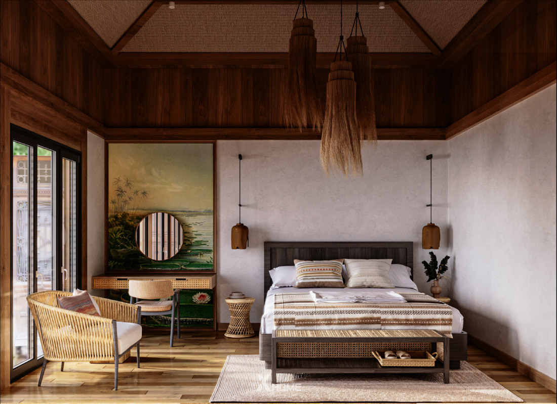 Top 15+ công ty thiết kế nội thất tại Cần Thơ uy tín 2025 12 Homestay nghỉ dưỡng Tropical style tại Cần Thơ