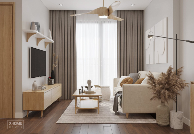 Ý tưởng thiết kế phong cách hiện đại cho căn hộ 2PN