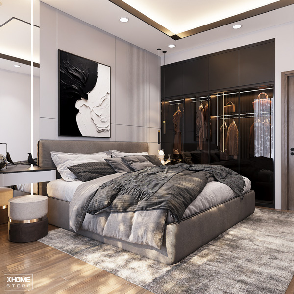 Căn 2 phòng ngủ sang trọng phong cách Tân Cổ Điển