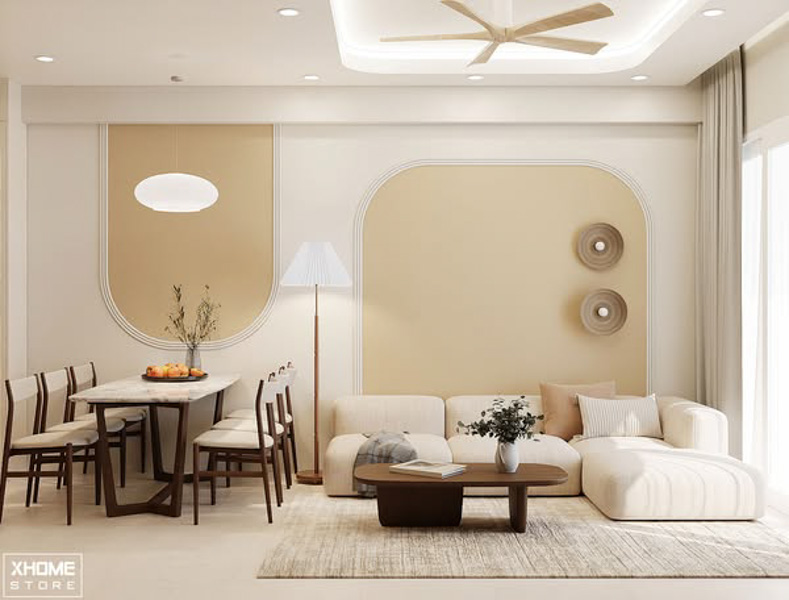 Thiết kế nội thất chung cư 2 phòng ngủ  Wabi Sabi