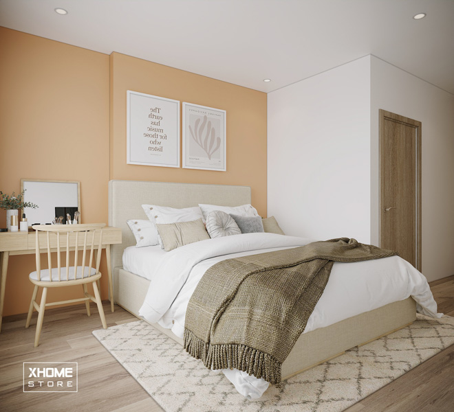 90+ mẫu Thiết Kế Nội Thất Căn Hộ Chung Cư 3 Phòng Ngủ Đẹp 2024 69 Không gian nội thất phòng ngủ master căn 3PN