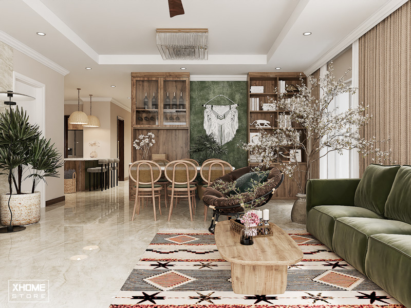 90+ mẫu Thiết Kế Nội Thất Căn Hộ Chung Cư 3 Phòng Ngủ Đẹp 2024 3 Thiết kế chung cư 3PN phong cách rustic độc đáo và ấm cúng