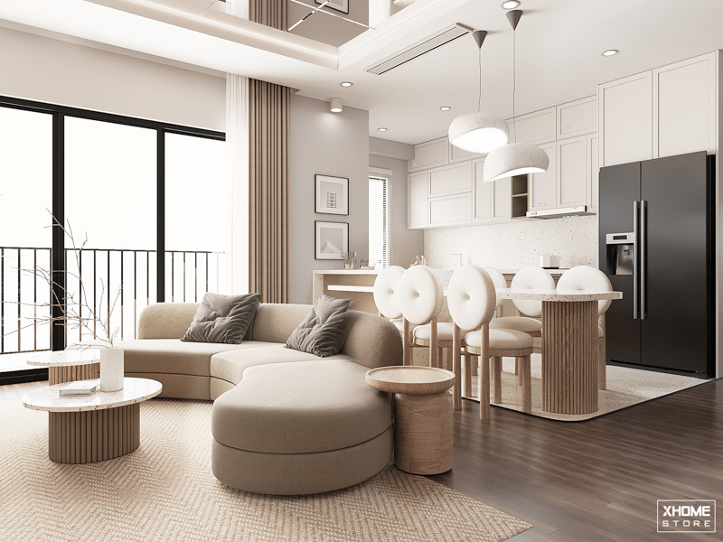 90+ mẫu Thiết Kế Nội Thất Căn Hộ Chung Cư 3 Phòng Ngủ Đẹp 2024 24 Căn hộ 3 phòng ngủ đậm chất nghệ thuật với phong cách wabi sabi