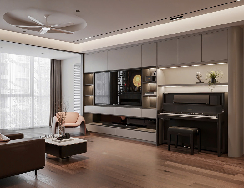 90+ mẫu Thiết Kế Nội Thất Căn Hộ Chung Cư 3 Phòng Ngủ Đẹp 2024 57 Thiết kế phong cách luxury cho căn hộ chung cư 3 phòng ngủ