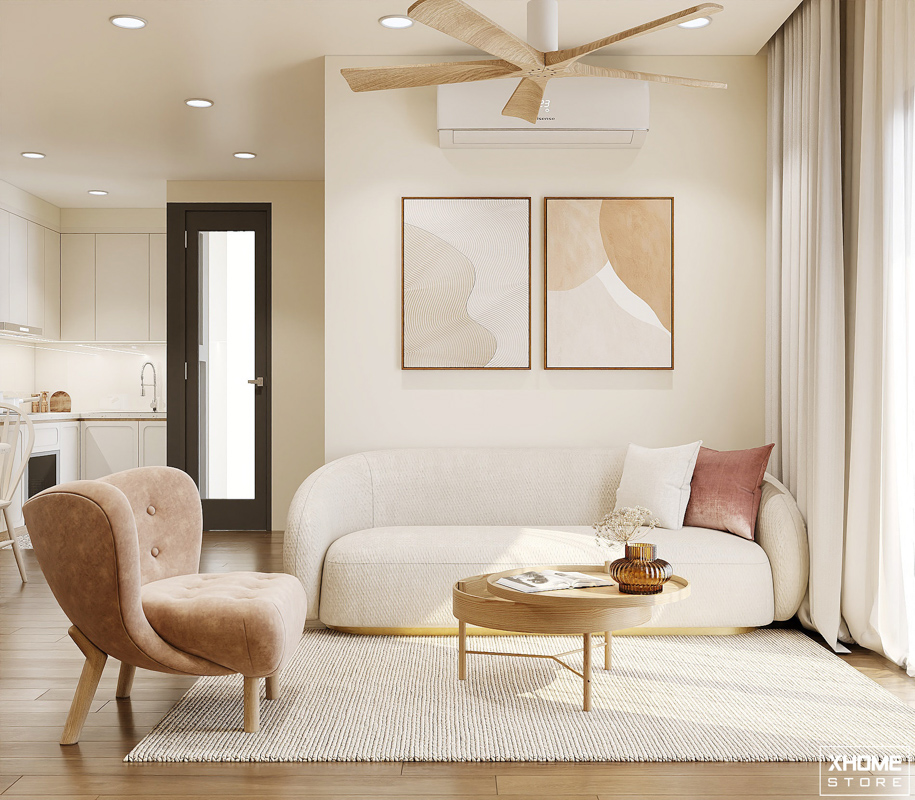 40+ Ý tưởng thiết kế nội thất phòng khách chung cư đẹp 2024 11 Mẫu phòng khách 20m2 rộng rãi