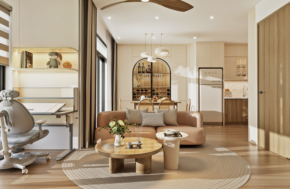 40+ Ý tưởng thiết kế nội thất phòng khách chung cư đẹp 2024 31 Chi phí thiết kế nội thất phòng khách chung cư là bao nhiêu