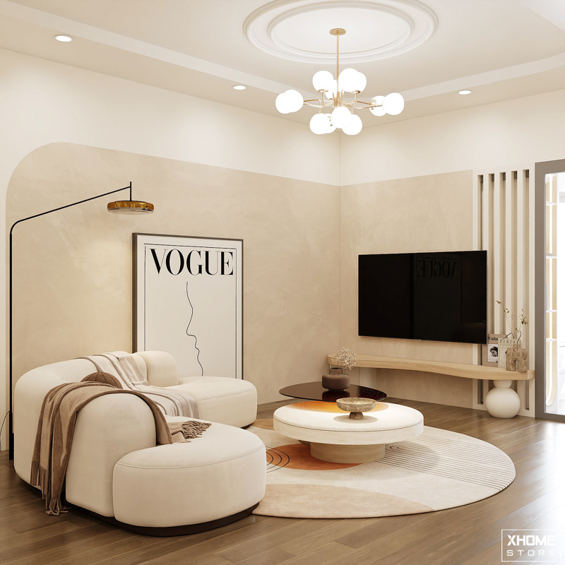 40+ Ý tưởng thiết kế nội thất phòng khách chung cư đẹp 2024 15 Mẫu phòng khách 15m2 dành cho gia đình trẻ