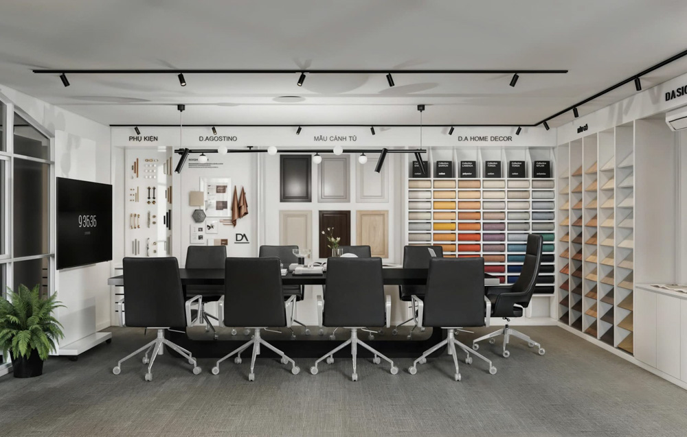 Thiết kế văn phòng kết hợp showroom nhà máy XHOME Eco Sài Gòn