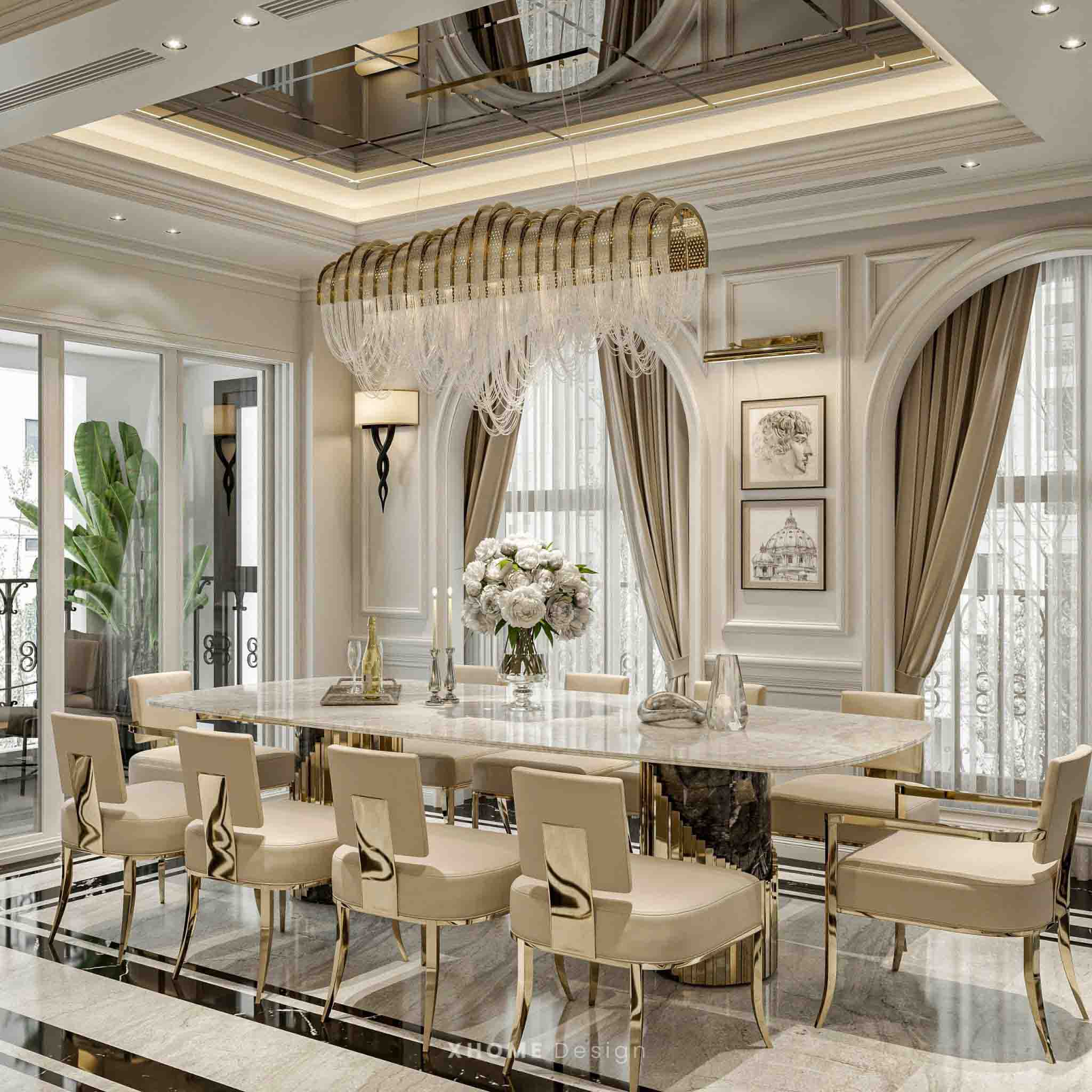 Phong cách nội thất tân cổ điển