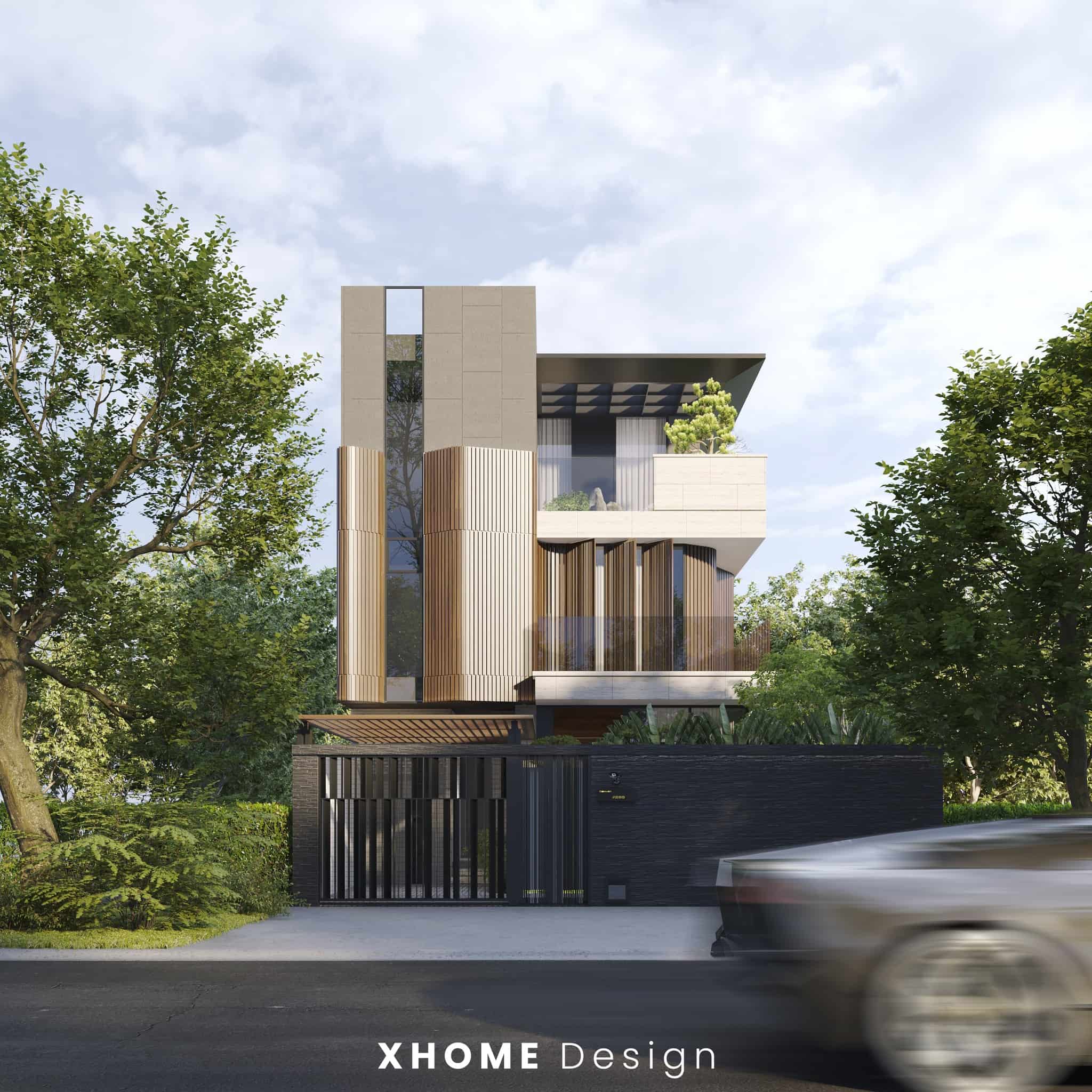 Thiết kế kiến trúc nhà phố 2 tầng hiện đại The Chill House