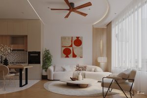 Mẫu nhà phố 3 nền đẹp phong cách hiện đại Garlic Building 33 Thiết kế nội thất nhà phố Wabi Sabi VH House 230m2