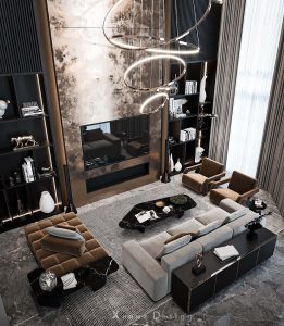 Mẫu nhà phố 3 nền đẹp phong cách hiện đại Garlic Building 31 Nhà phố 4 tầng 2 mặt tiền Modern Luxury