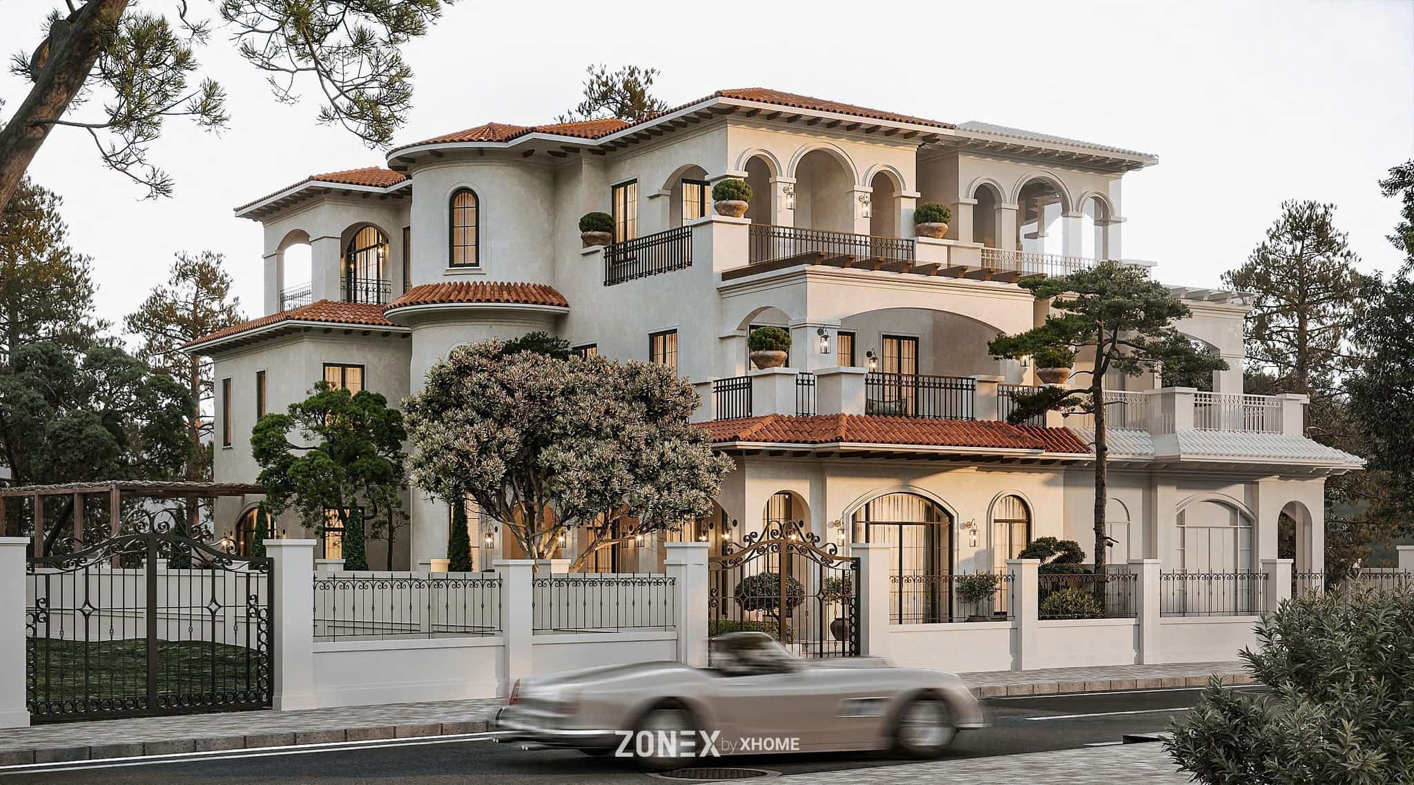 Thiết kế biệt thự Địa Trung Hải 3 tầng Vista Lago Villa